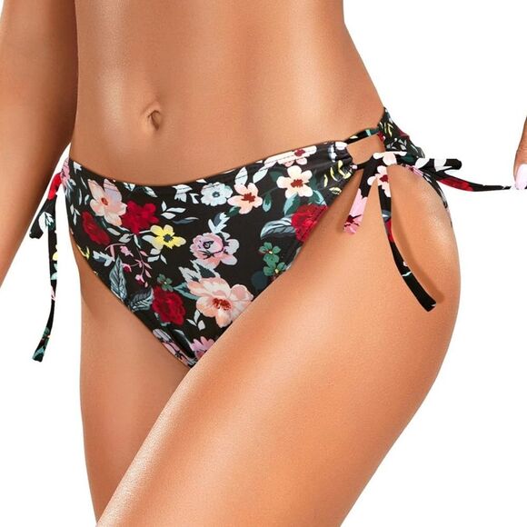Zmart String Tie Side floral Bikini Bottom NWT - Picture 1 of 6